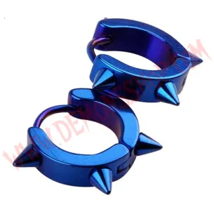 Pendientes Spikes Azul