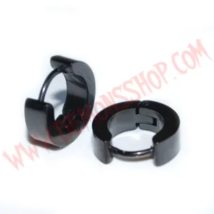 Pendientes Flat Negro