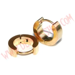 Pendientes Flat Dorado