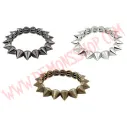 Pulsera Elastica Pinchos Negra