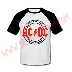 Camiseta Raglan MC Ac Dc