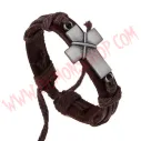 Pulsera Cross X Marron