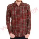 Camisa ML Brushed Flannel Cuadros Granate