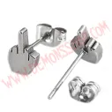 Pendientes Dedo Fuck plateado