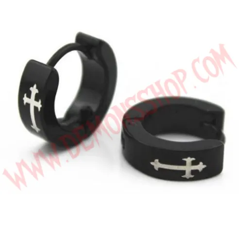 Pendientes Cross Gothic