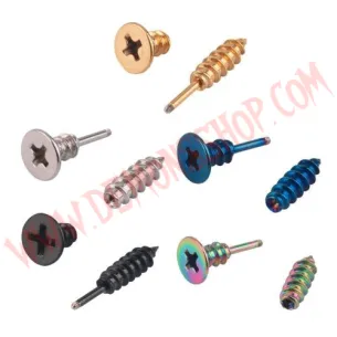 Pendiente Tornillo Negro 2