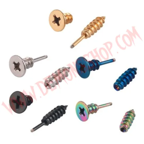 Pendiente Tornillo Dorado