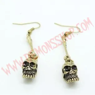Pendientes Skulls Dorados