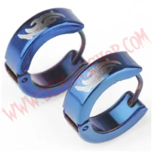 Pendientes Tribal Azul
