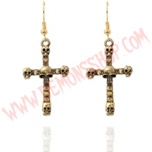 Pendientes Skull Cross