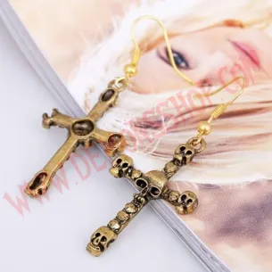 Pendientes Skull Cross 2