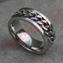 Anillo Cadena Plateada