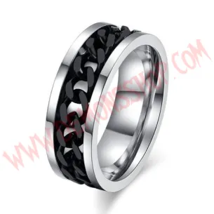 Anillo Cadena Negra 2