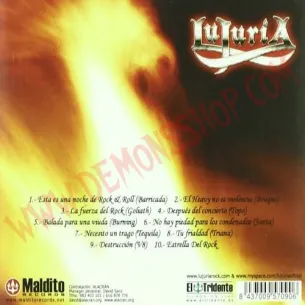 CD Lujuria - Llama eterna 2