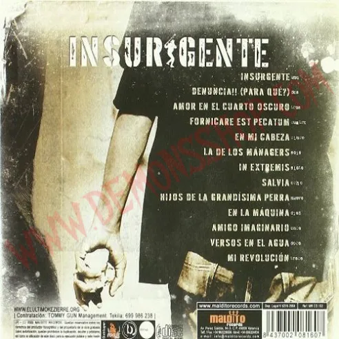 CD El Ultimo Ke Zierre - Insurgente