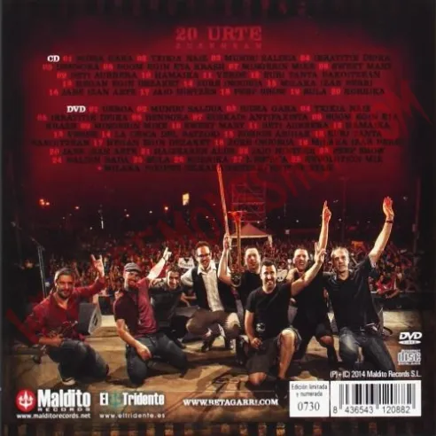 CD Betagarri - 20 Urte Zuzenean