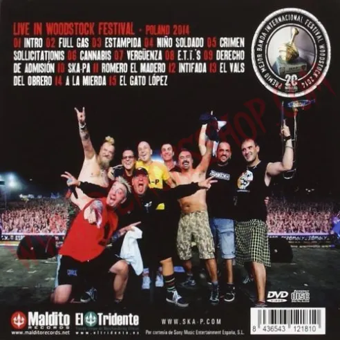 DVD Ska-P - Live in woodstock festival