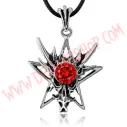 Colgante Dragon Star Rhinestone Roja