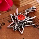 Colgante Dragon Star Rhinestone Roja