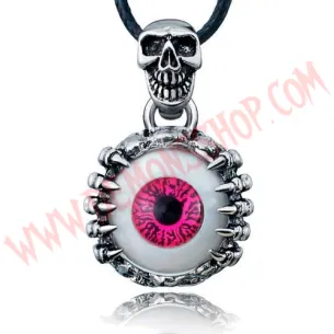 Colgante Skeleton Skull Eye Rosa