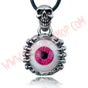 Colgante Skeleton Skull Eye Rosa