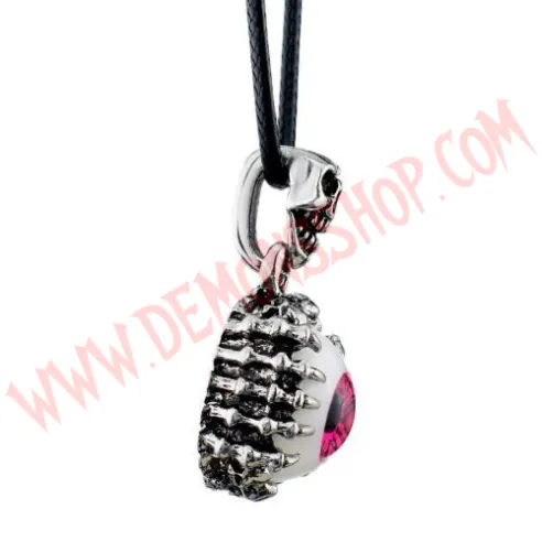 Colgante Skeleton Skull Eye Rosa