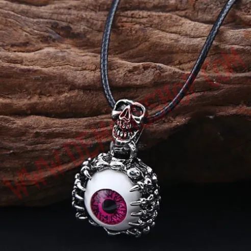 Colgante Skeleton Skull Eye Rosa