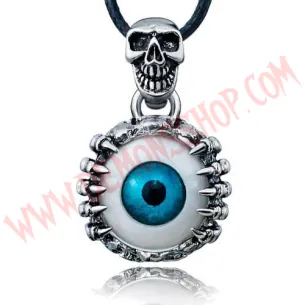 Colgante Skeleton Skull Eye Azul