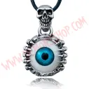 Colgante Skeleton Skull Eye Azul