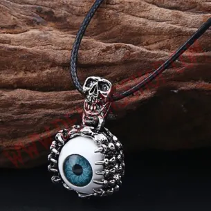 Colgante Skeleton Skull Eye Azul 2