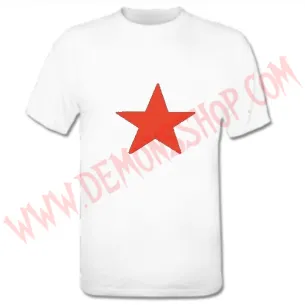 Camiseta MC Estrella Roja (Blanca)