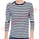 Camiseta ML Rayas Azul marino y Blanco