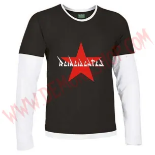 Camiseta ML Reincidentes (Negra manga Blanca)