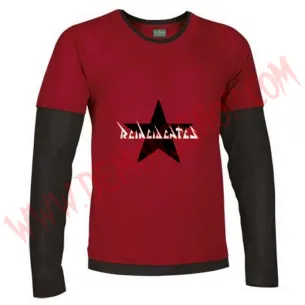 Camiseta ML Reincidentes (Roja manga Negra)