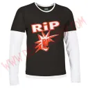 Camiseta ML RIP (Negra manga Blanca)