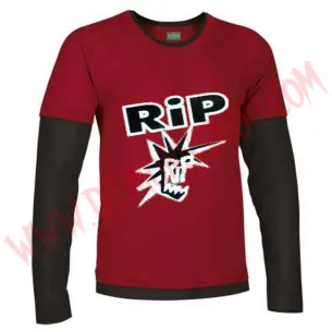 Camiseta ML RIP (Roja manga Negra)