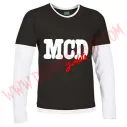 Camiseta ML MCD (Negro manga Blanca)