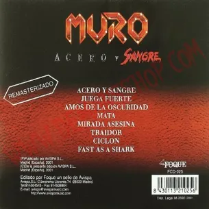 CD Muro - Acero y sangre 2