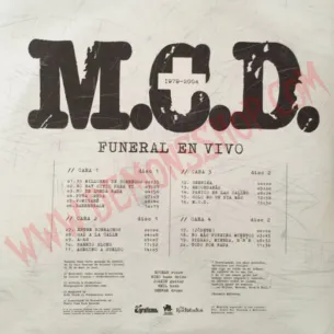 Vinilo LP MCD - Funeral en vivo 2