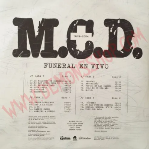 Vinilo LP MCD - Funeral en vivo