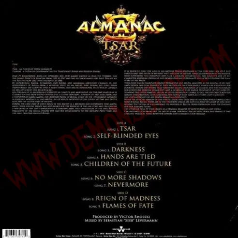 Vinilo LP Almanac - Tsar