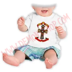Camiseta Bebe Blanca MC Guns N Roses