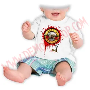 Camiseta Bebe Blanca MC Guns N Roses