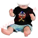 Camiseta Bebe Negra MC Guns N Roses