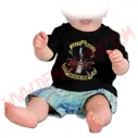 Camiseta Bebe Negra MC Guns N Roses