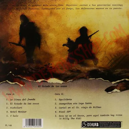 Vinilo LP Kortatu - El Estado De Las Cosas