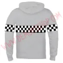Sudadera Cremallera Ska Damero Gris