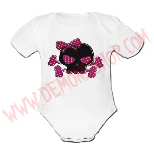 Body MC Calavera Rosa (Blanco)