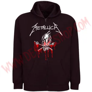 Sudadera Cremallera Metallica