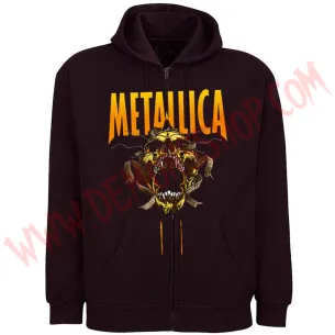 Sudadera Cremallera Metallica